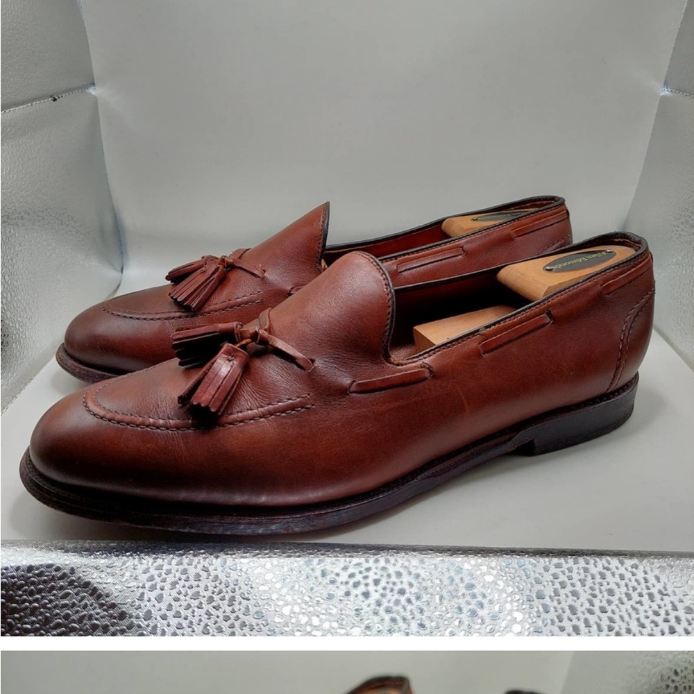 Allen Edmonds dark chili Grayson Tassel Loafers